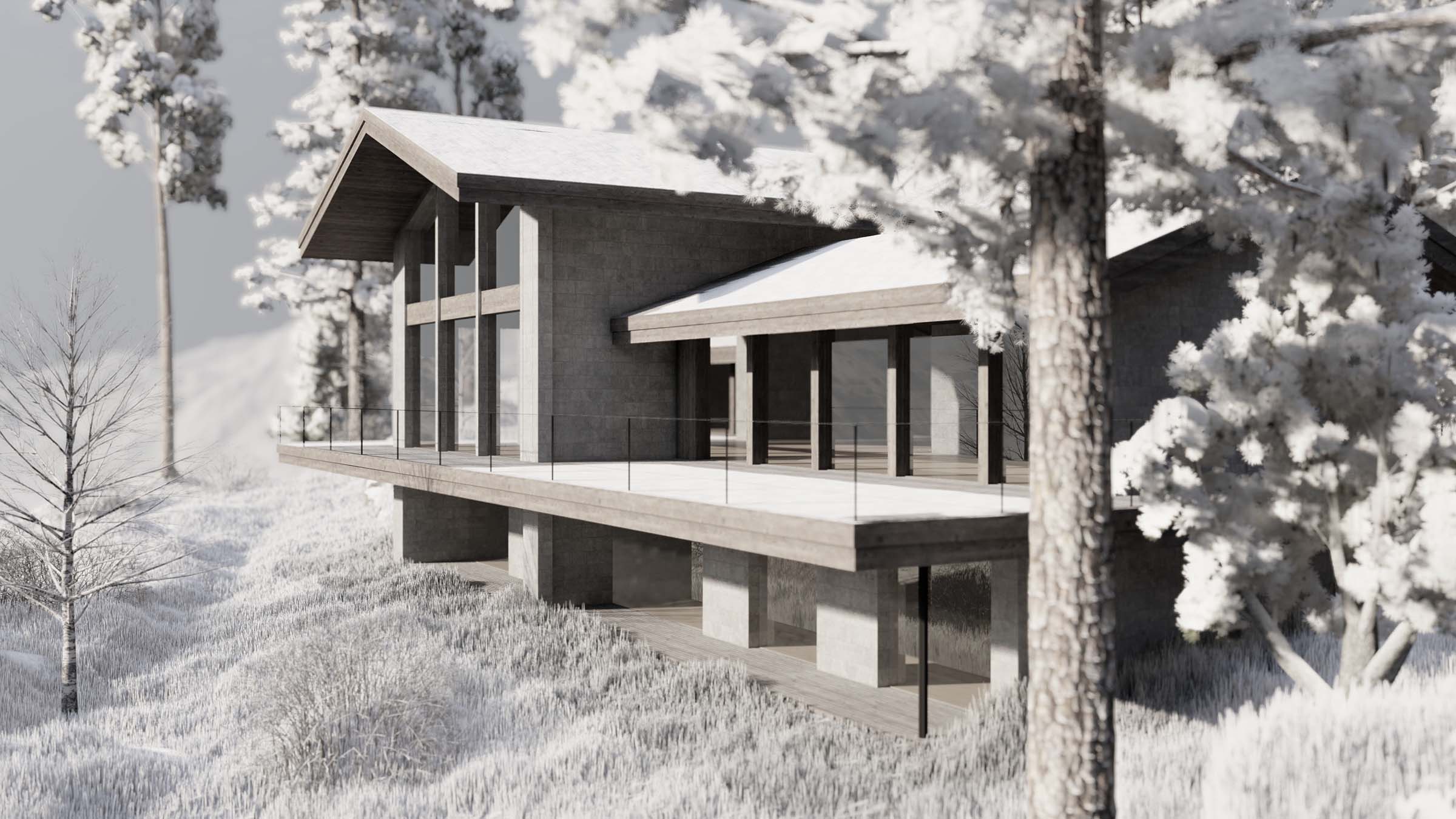 contemporary chalet architecture